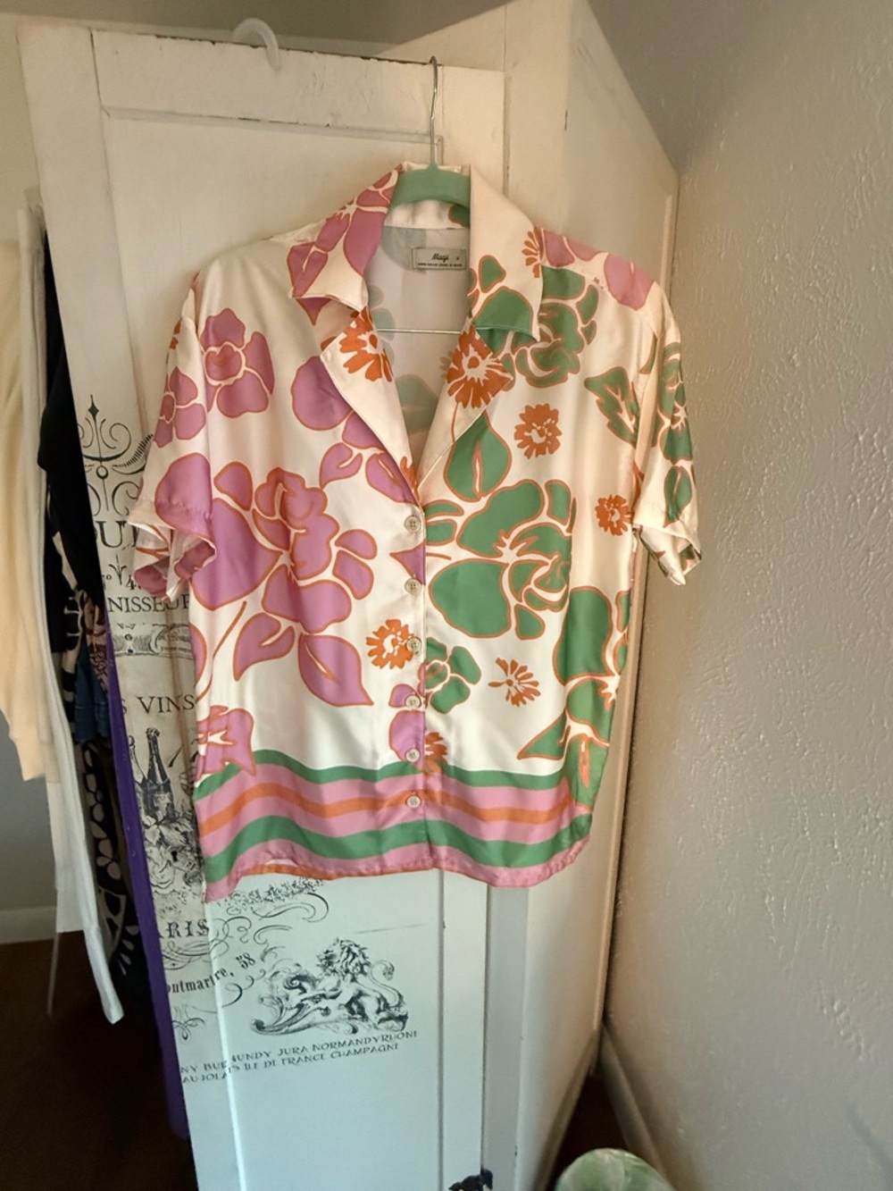 NWOT Anthropologie Maaji Floating Blooms Noise Cover Up Shirt - Picture 6 of 16